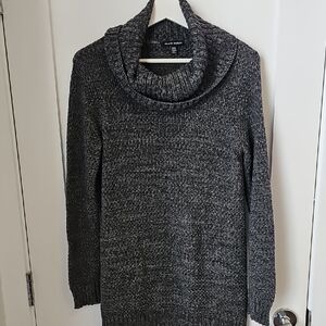 Hilary Radley Dark Gray Cowl Neck Sweater